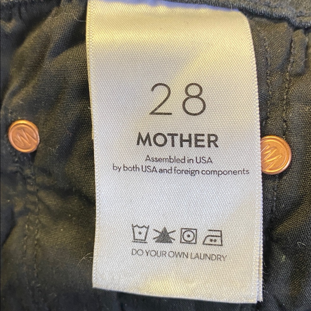 MOTHER Jeans High Waisted Rider Skimp 27 28 - Picture 4 of 11